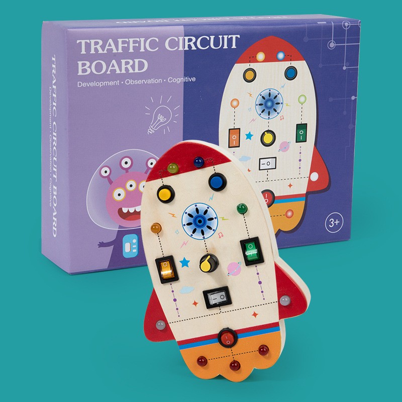 Wooden Animal Simulation Circuit Board Educational Toys