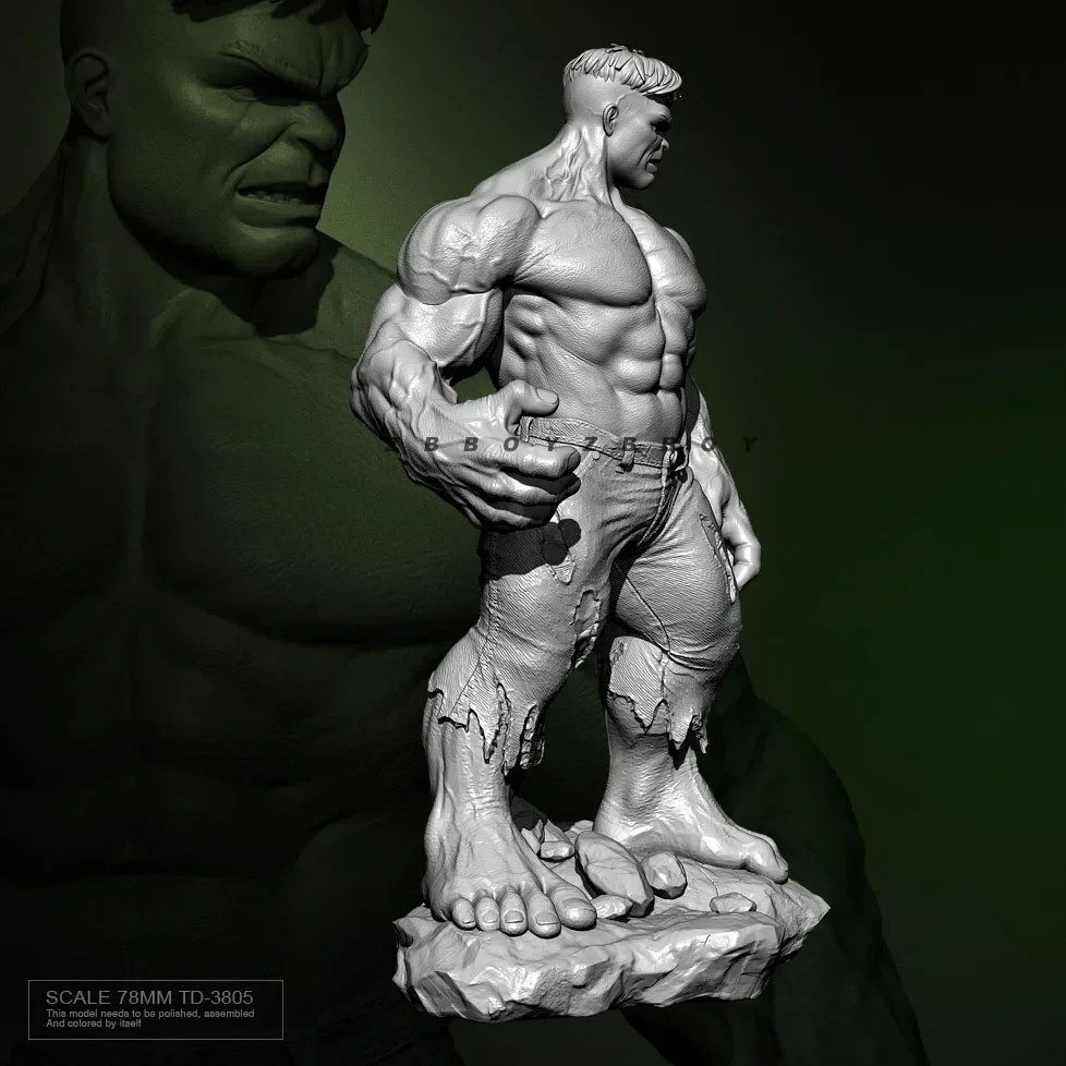 76mm Resin Figure Model Kits DIY Toy Colorless and Self-Assembled TD-3805