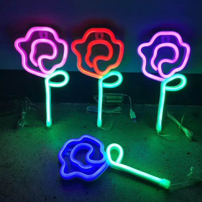 Dark Neon Bedroom