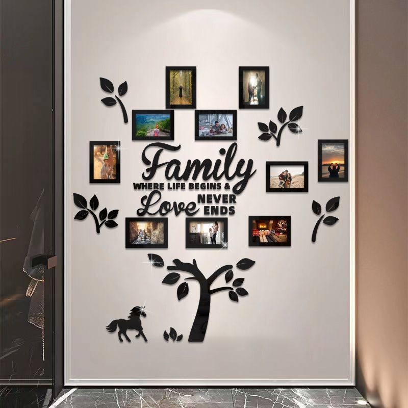 Creative All-match Household Acrylic Photo Frame Wall Stickers