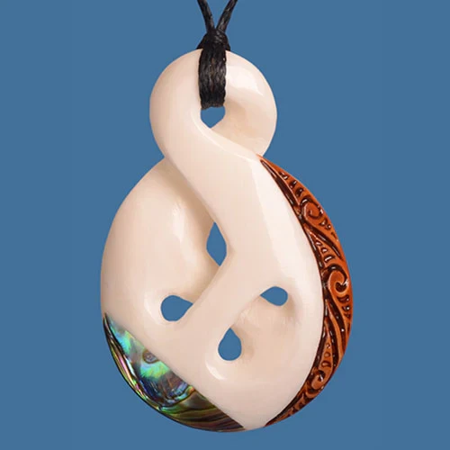 Bone Single Twist Pendant