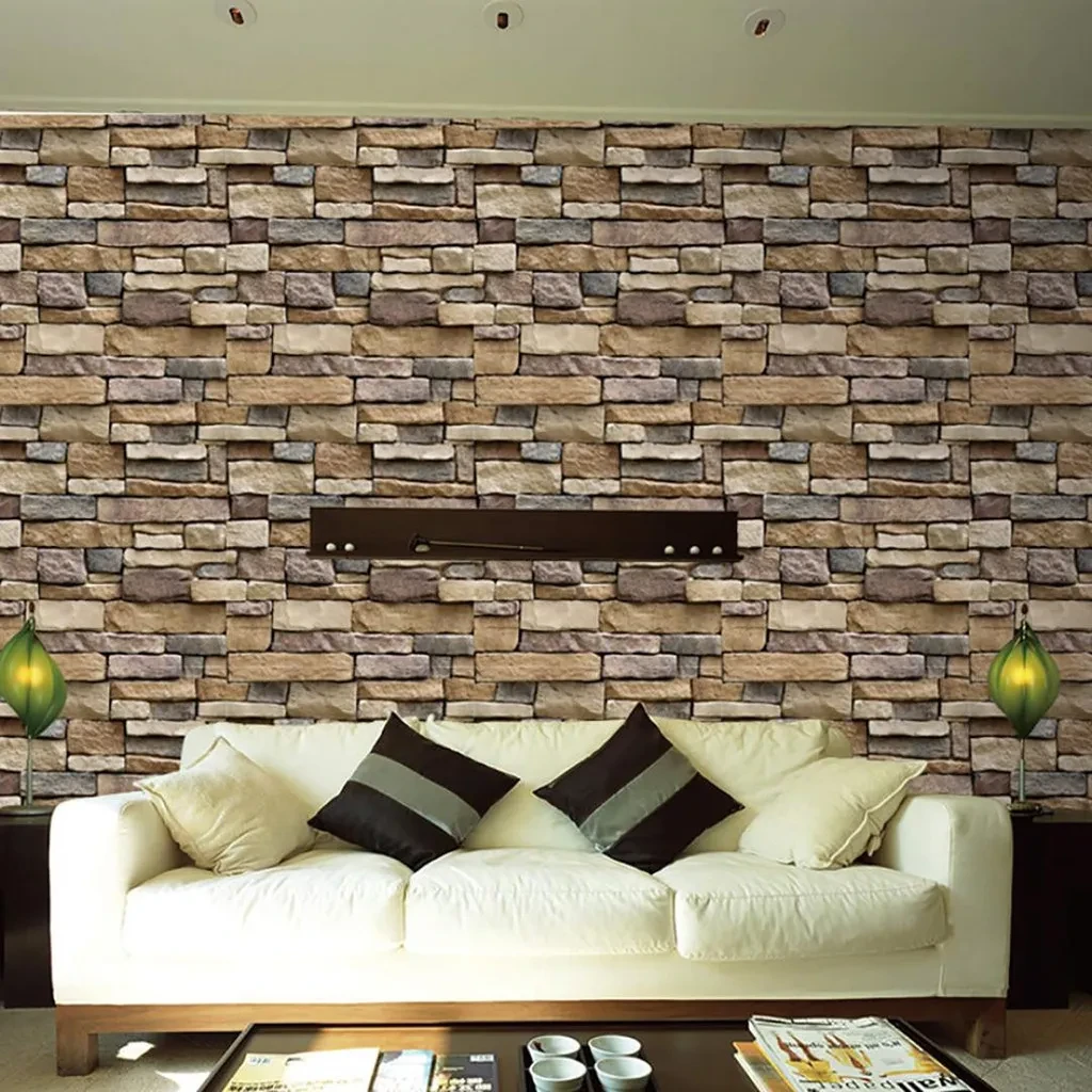 Rock Wallpaper Living Room Storefront