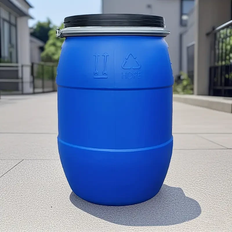 Large Blue Barrels