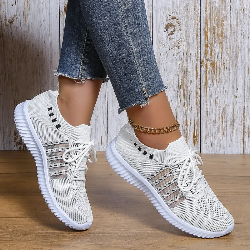 Casual Lace-up Mesh Sneakers Walking Running Shoes