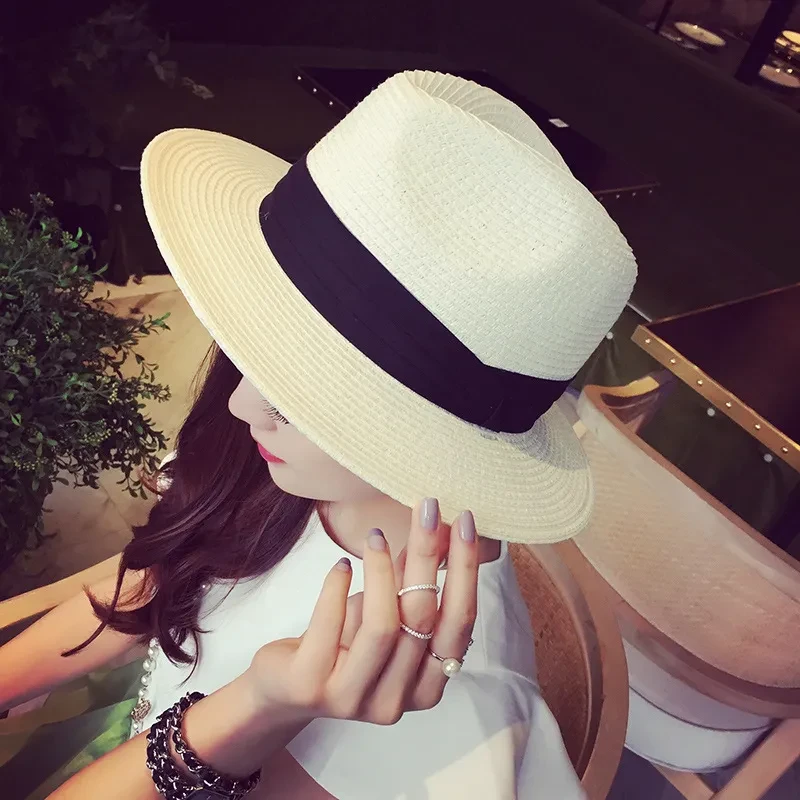 Big Brim Beach Hat Weaving Grass Gift