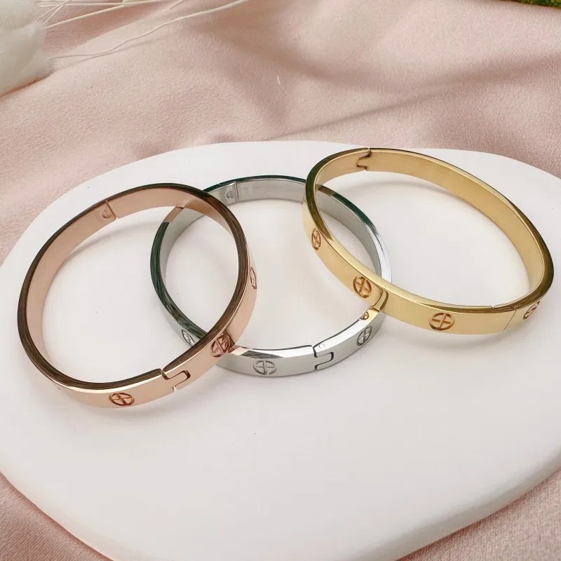 Stainless Steel Cross Design Bracelet for Women