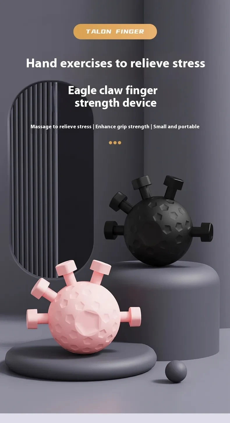 Gym Finger Hand Strengthener Grip Adjustable Resistance Hand Balls Gripper Exerciser For Forearm Strength Climbing Training
