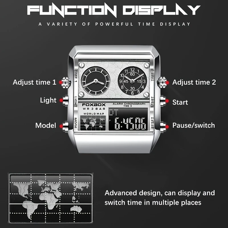 LIGE Luxury Fashion Men's Electronic Watch