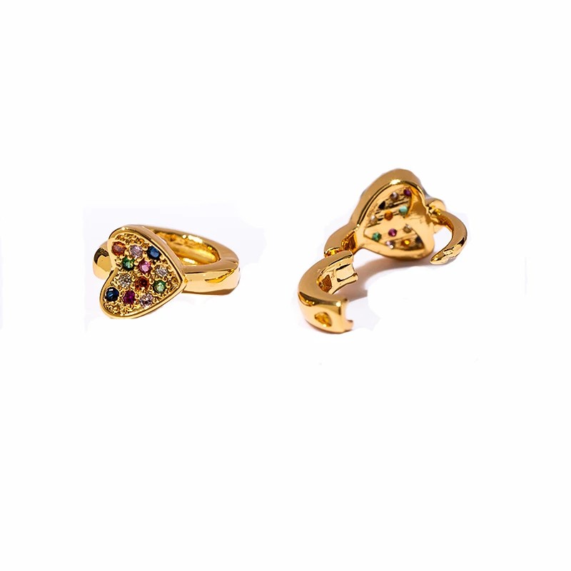 Tiny Heart-Shaped Cartilage Earrings