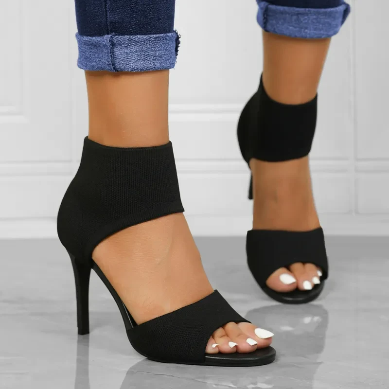 Backless Heeled Sandals