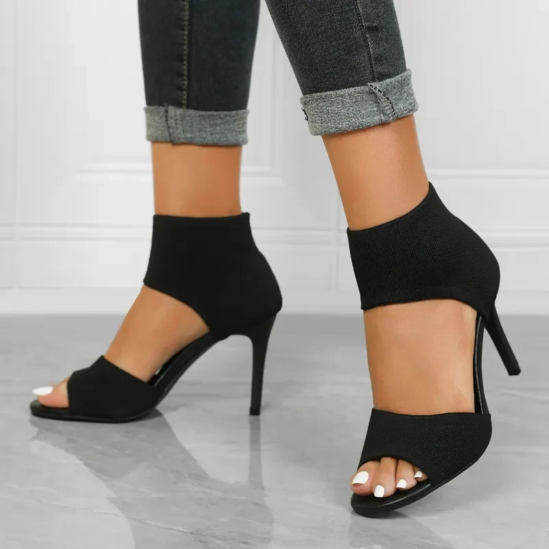 Backless Heeled Sandals