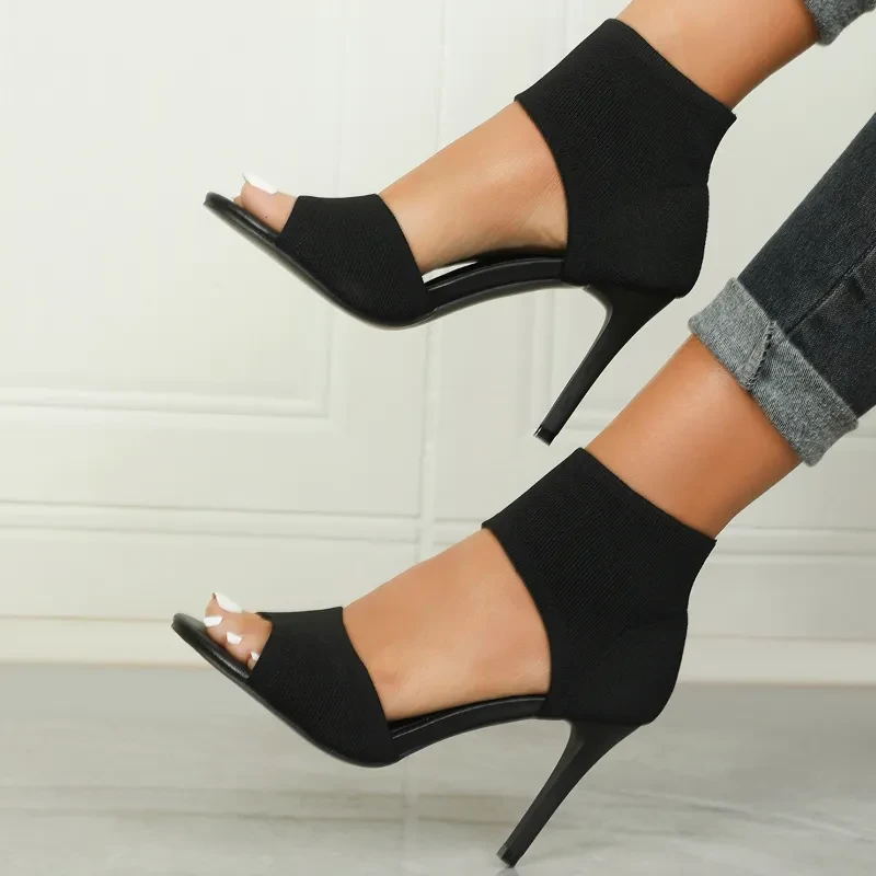 Backless Heeled Sandals