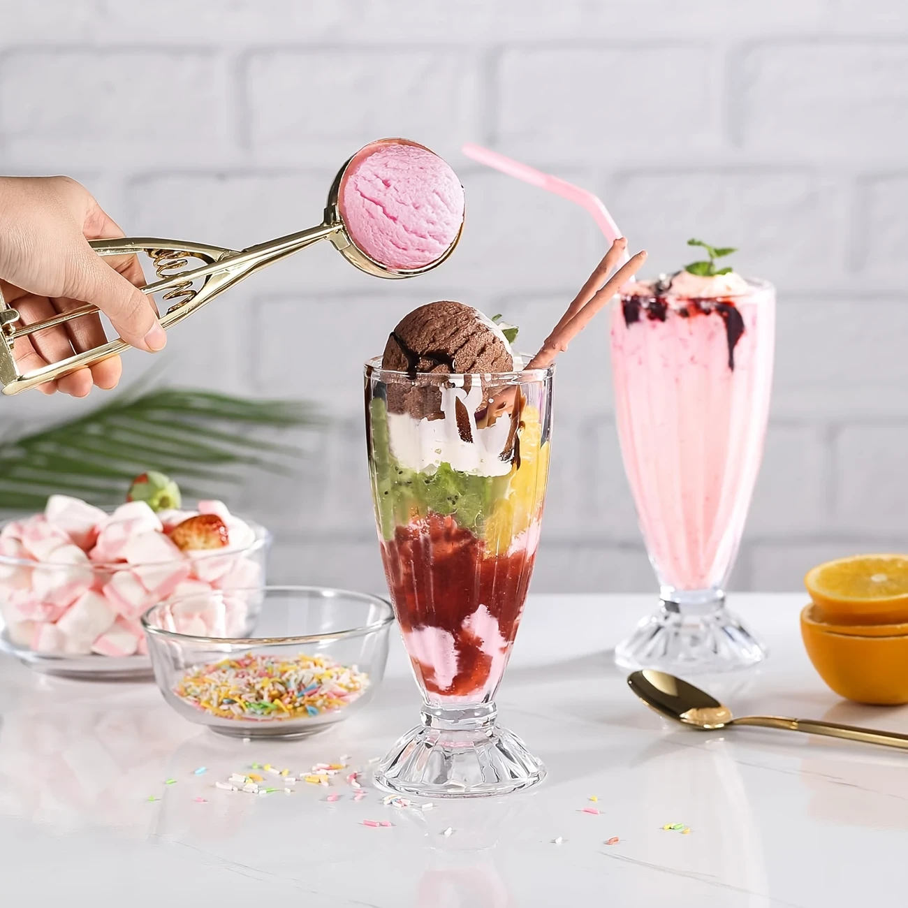 Mini Milkshake Glasses