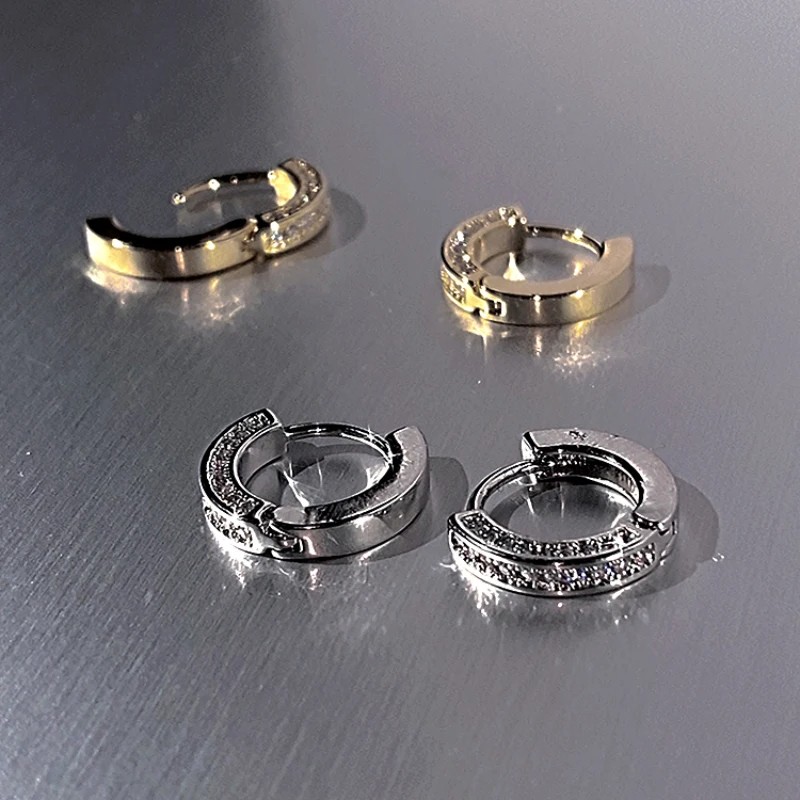 Fashion Stainless Steel Huggies Small Hoop Earrings
