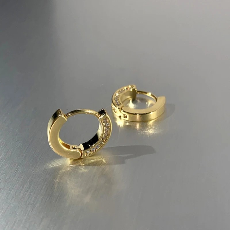 Fashion Stainless Steel Huggies Small Hoop Earrings