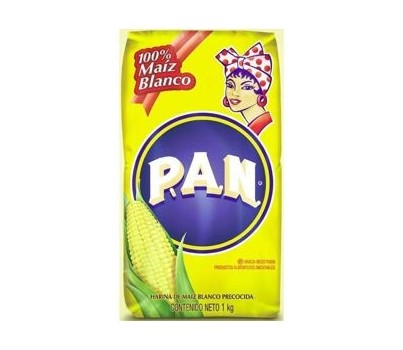 CORN FLOUR MAIZE MEAL "WHITE" (YELLOW BAG) 1KG (PAN)