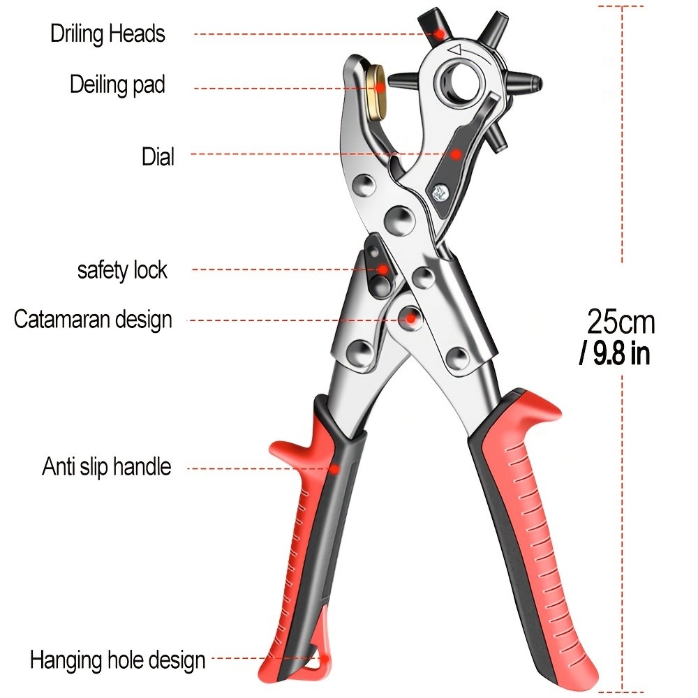Leather Belt Hole Puncher - AIRAJ Belt Punch Pliers