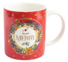**TRADITIONAL RED MERRY MUG