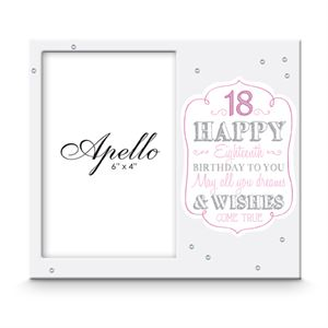 **18 MDF FRAME W/ GLITTER & DIAMANTES