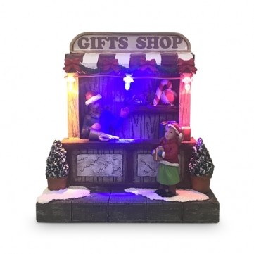 **LED CHRISTMAS GIFT SHOP 11CM