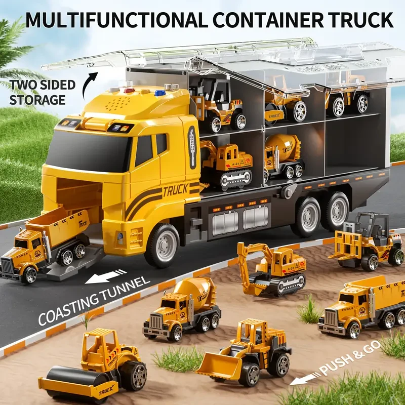 Die-Cast Construction Vehicle Toy Set