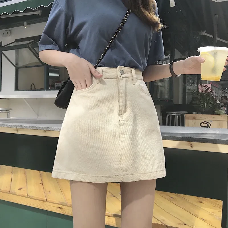 Pastel Denim Skirt