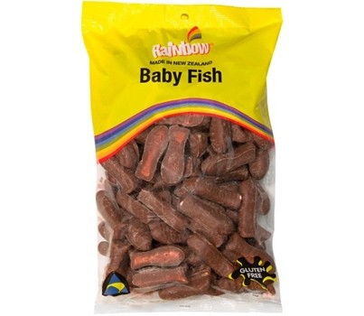 LOLLY CHOCOLATE BABY FISH 1KG (RAINBOW 15010)