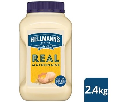 MAYONNAISE REAL GFF/R EGG YOLK 2.4KG(HELLMANN'S 61037780)
