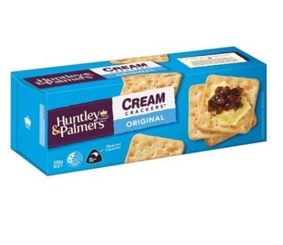 CRACKERS CREAM ORIGINAL 230GM (HUNTLY & PALMERS 43611)