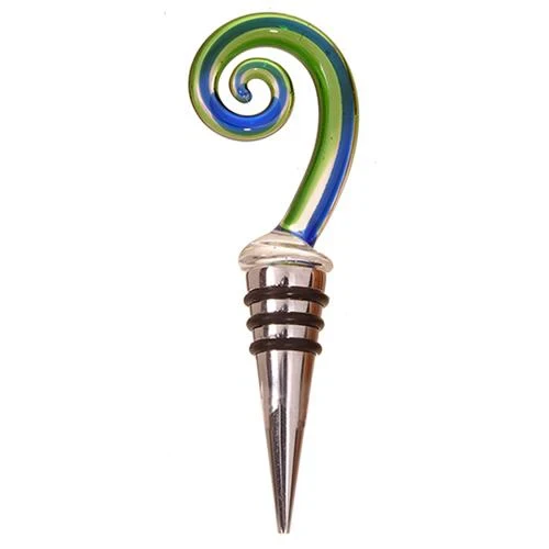 Glass Frond Bottle Stopper