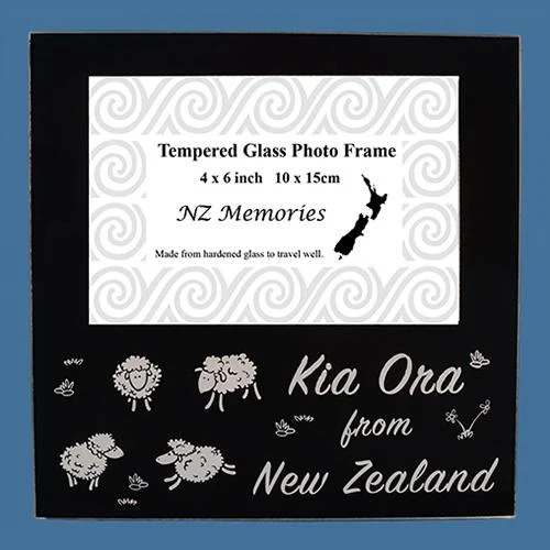 Glass Sheep Photo Frame