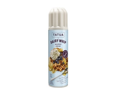 DAIRY WHIP CANNISTER 500GM G/F NO SUGAR ADDED(TATUA)