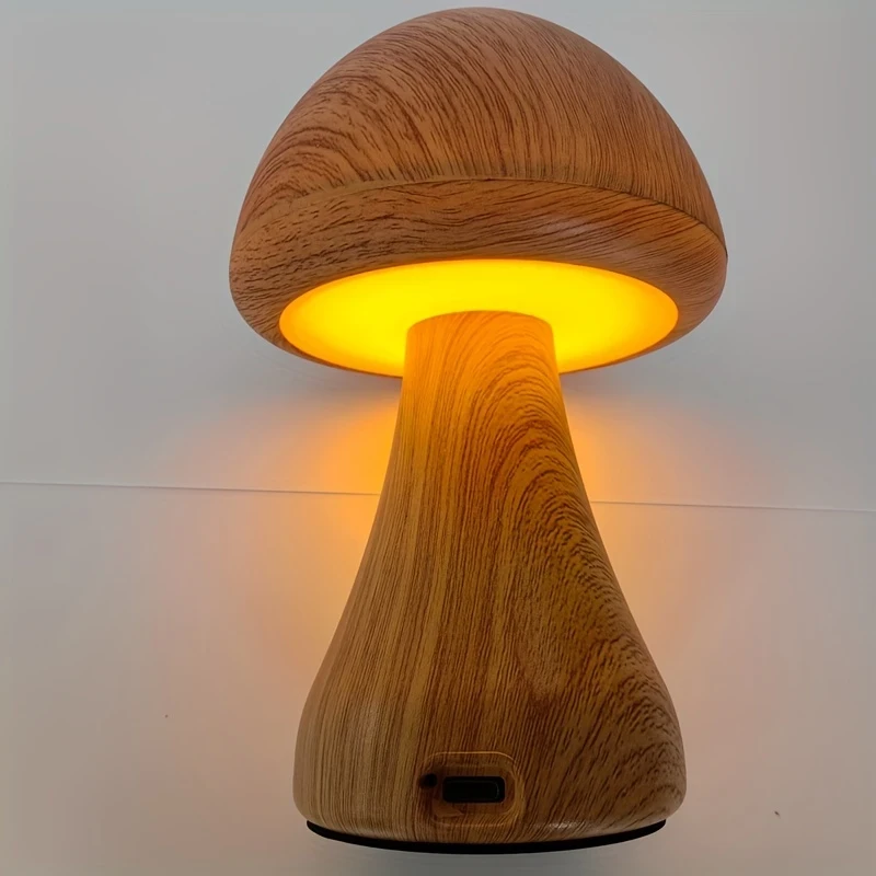 1pc 3-color LED mushroom light