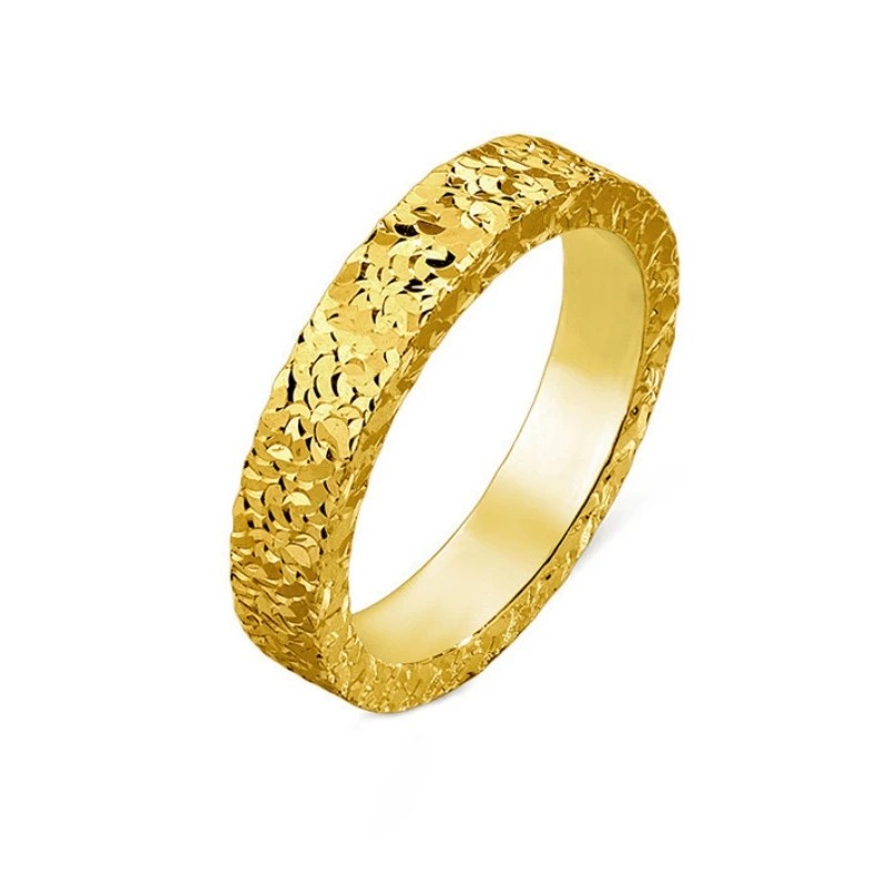Stainless Steel 4mm Broken Ice Rings for Women