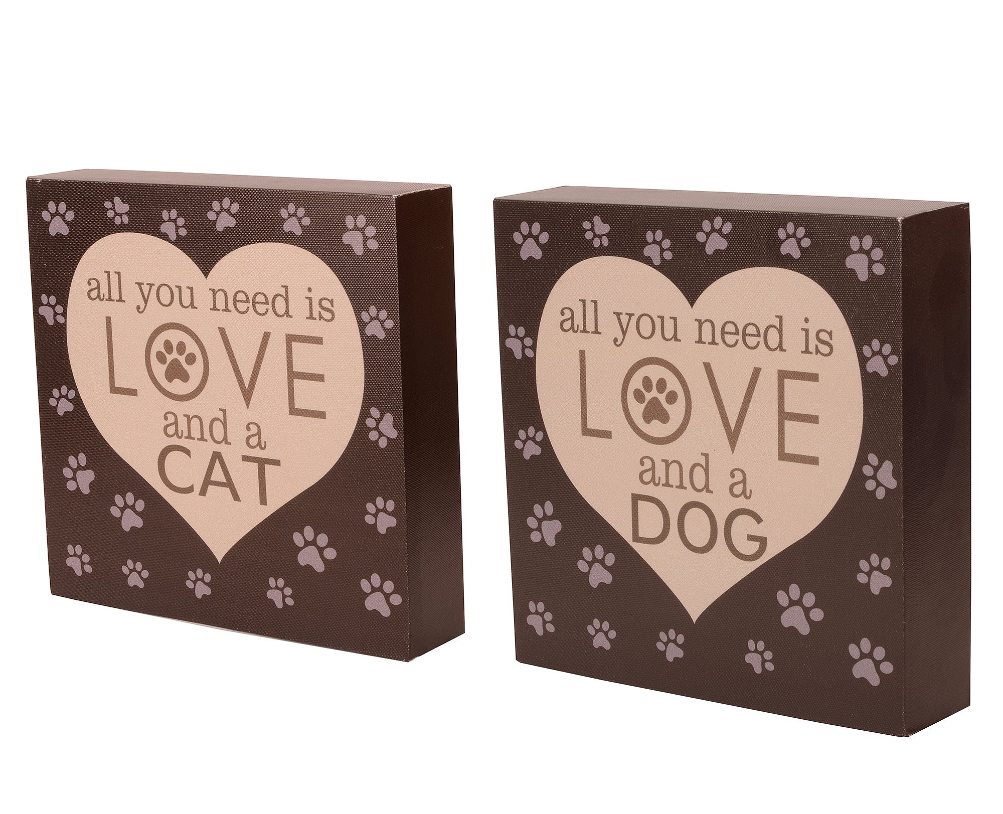 Canvas Cat and Dog Block Set
