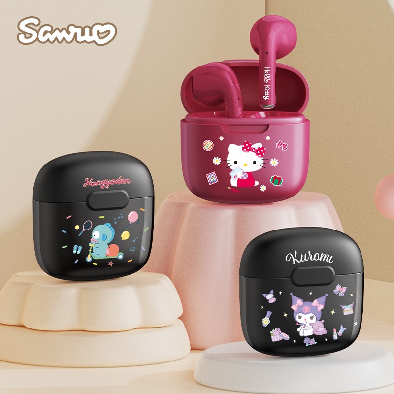Miniso Sanrio BL22B Bluetooth 5.3 Wireless Earbuds Cute My Melody Earphones with HIFI Stereo Sound, Hello Kitty & Kuromi