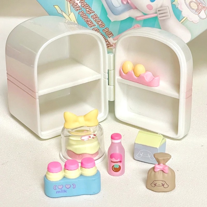6 Boxes Cinnamoroll Cooking Blind Box  MINISO Sanrio Doll Model Decorative Ornaments for Children Toys, Birthday Gifts, Kawaii Trendy Animation