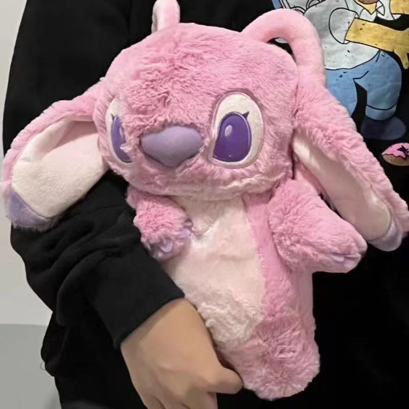 30CM MINISO Stitch Hot Water Bag  Extra Grande Plush Doll Hand Warmer, Cute Disney Anime Gift for Girls, Holiday Gifts