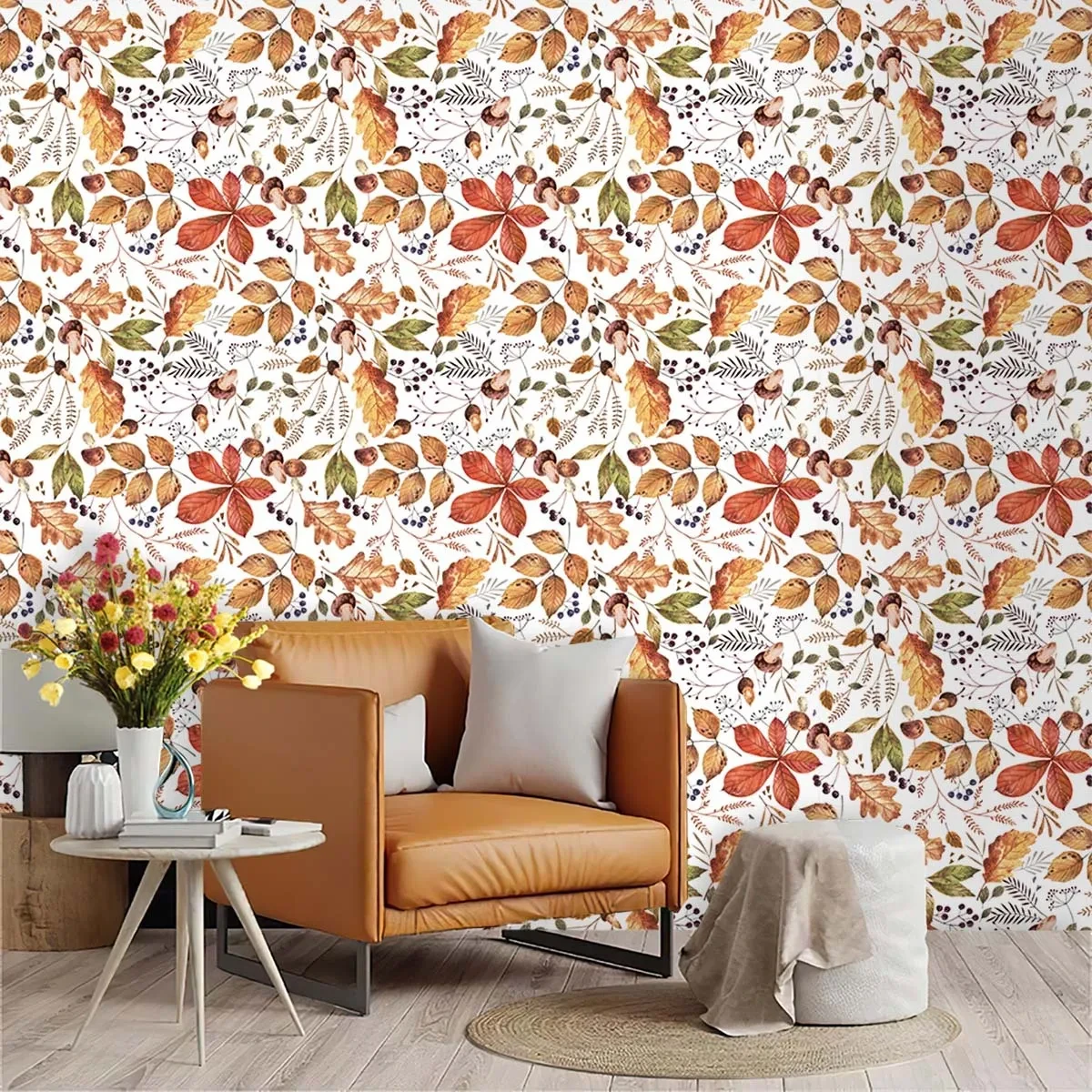Oversized Floral Wallpaper