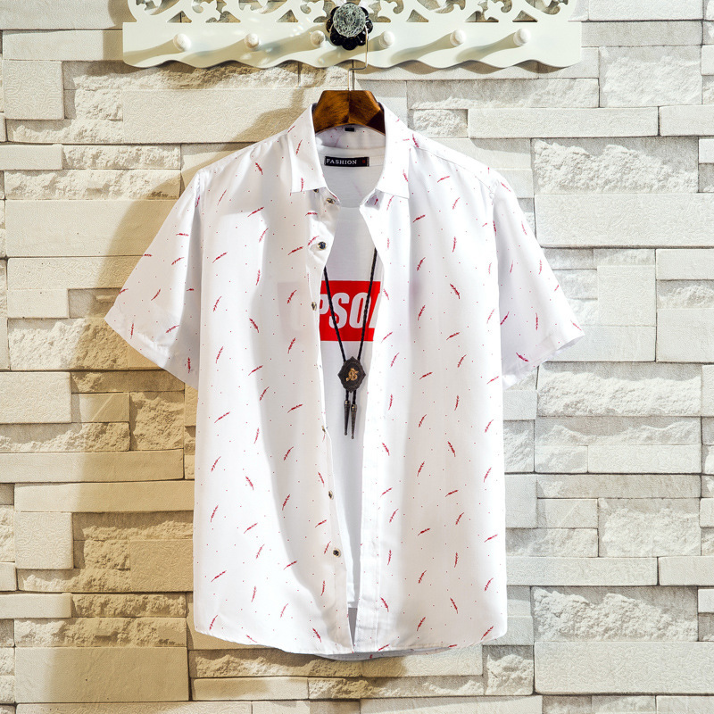 Men's printed outdoor hawaiian print shirt