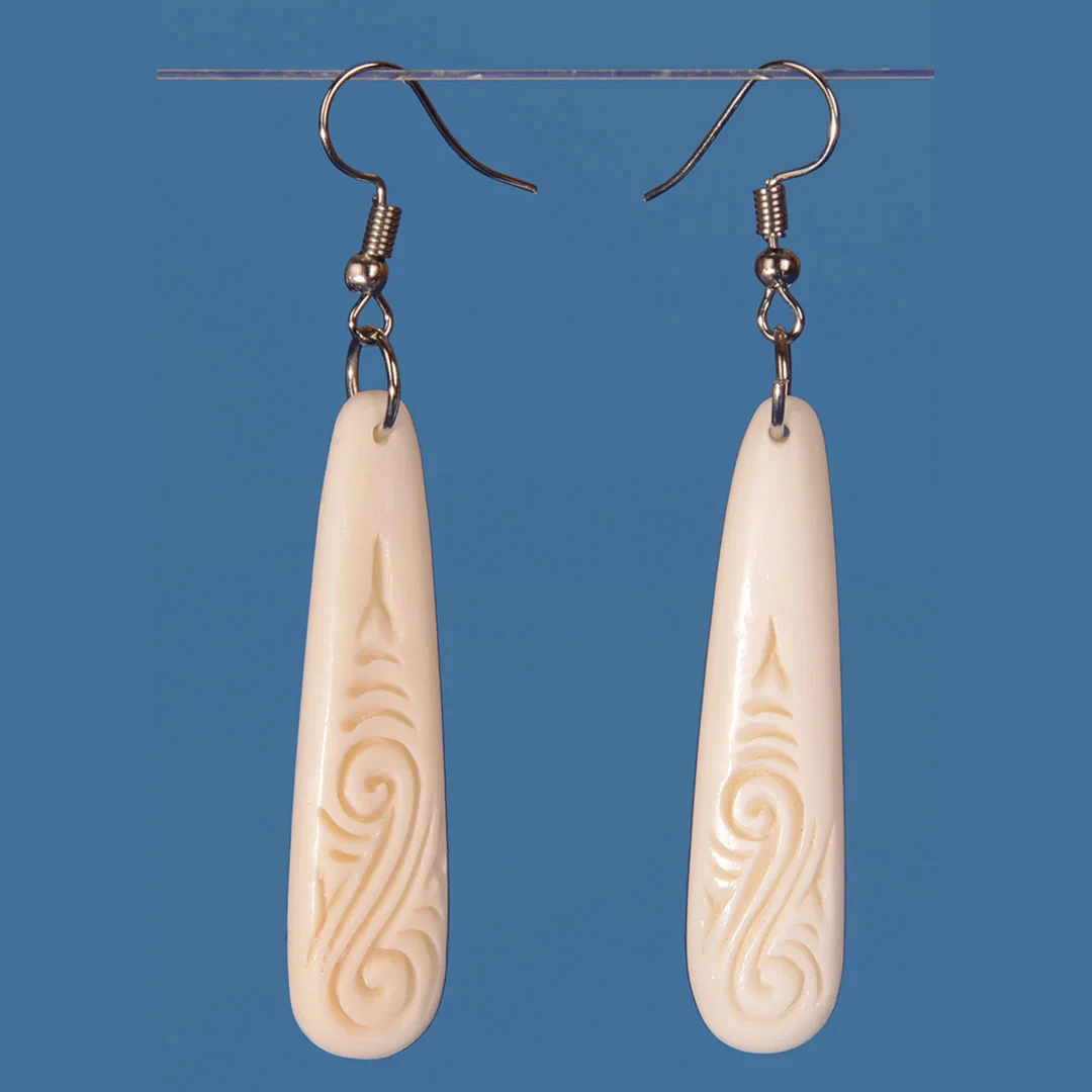 Bone Drop Earrings - Small