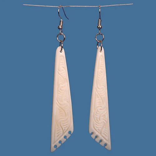 Bone Drop Earring with Detail