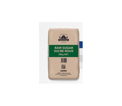 SUGAR RAW 25KG (CHELSEA 52000)