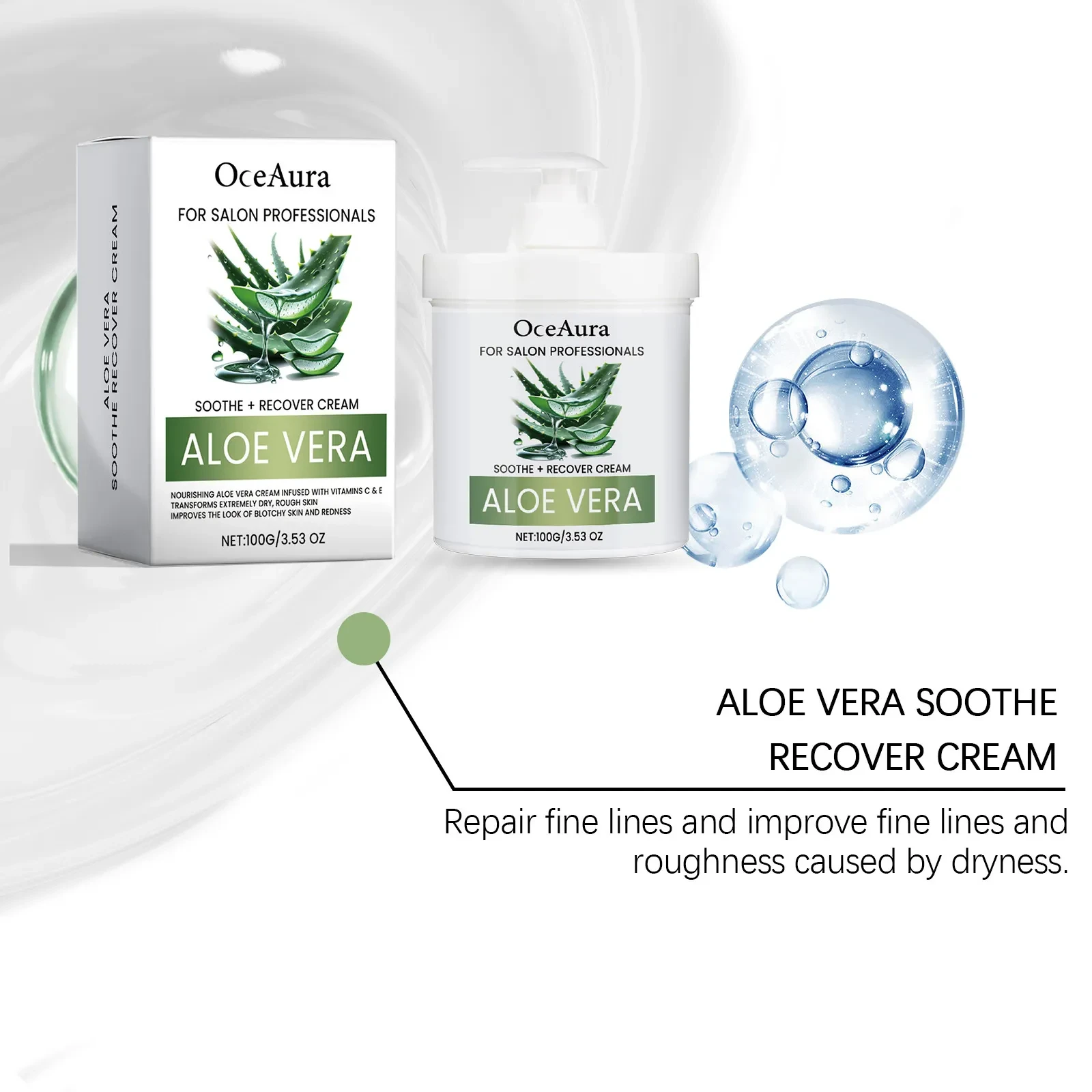 Aloe Repair Moisturizing Cream Soothing After Sun Exposure