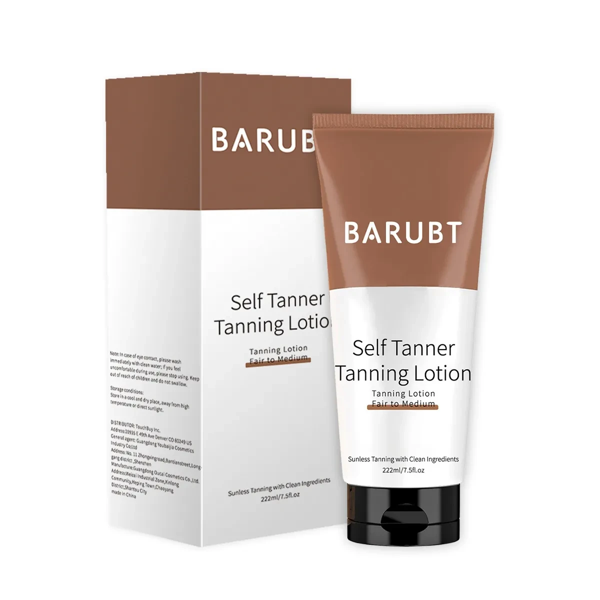 Self-drying Sun Tanning Body Lotion Neck Cream