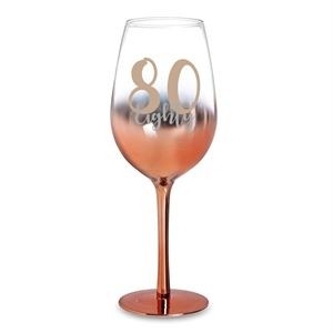Zoom  80 ROSE GOLD OMBRE WINE GLASS 430ML