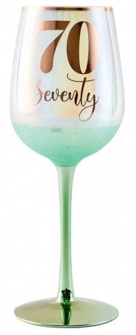 70TH GLITTERATI WINE GLASS 430ML