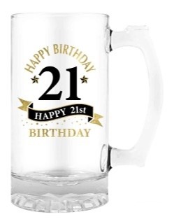**21ST HAPPY BIRTHDAY TANKARD 490ML