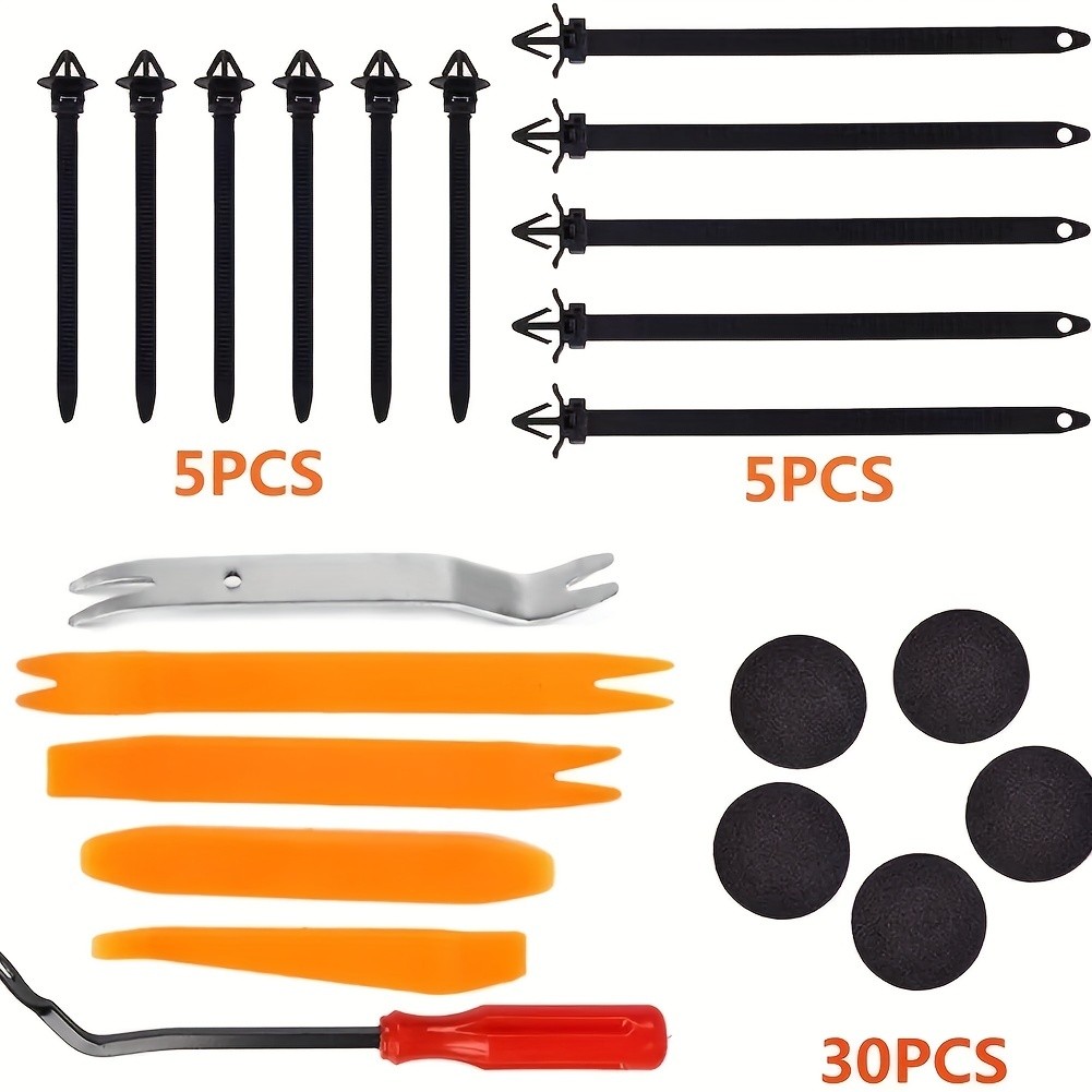 725pcs Auto Fastener Clips Kit  Car Body Push Retainer Pin Rivet Bumper Door Trim Panel Retainer Fasteners with Auto Removal Tool