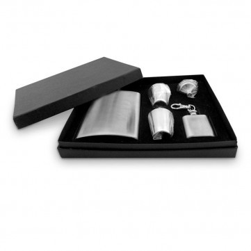LANDMARK PLAIN HIP FLASK SET